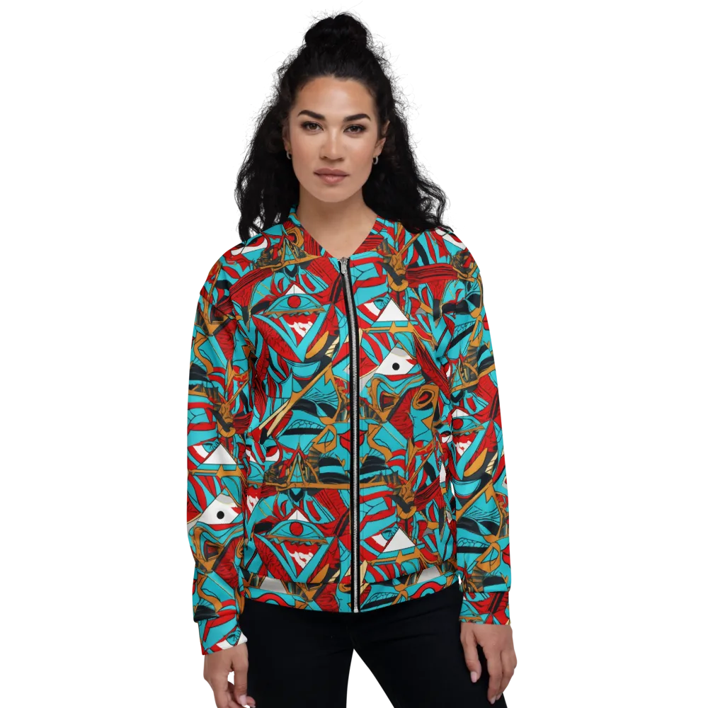 Cerulean Eye on Bomber Jacket — Front