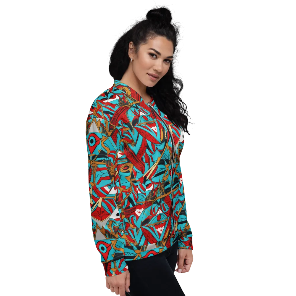 Cerulean Eye on Bomber Jacket — Right