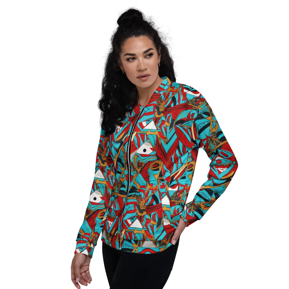 Cerulean Eye on Bomber Jacket — Left