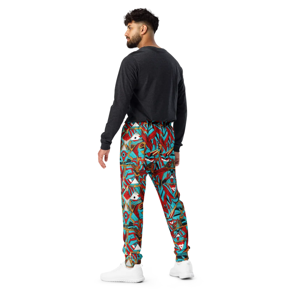 Cerulean Eye on Men's Joggers — Back