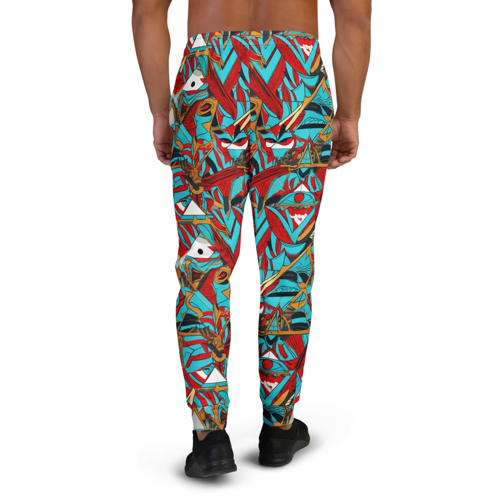 Cerulean Eye on Men's Joggers — Back
