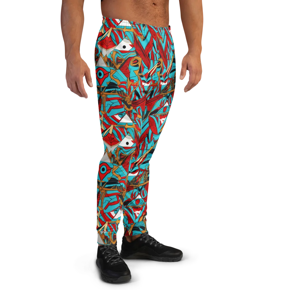 Cerulean Eye on Men's Joggers — Right