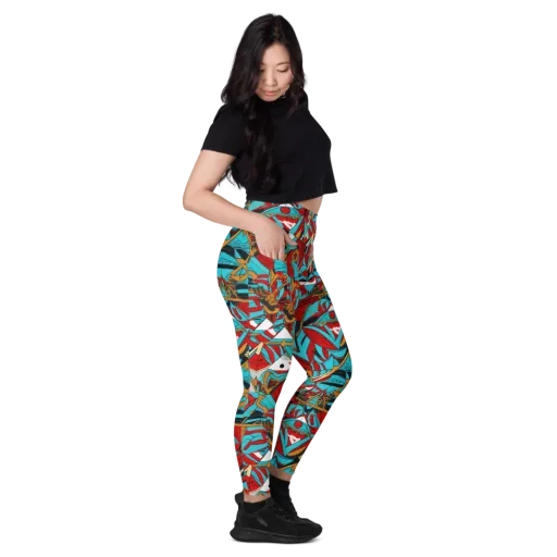 Cerulean Eye on a Leggings with Pockets