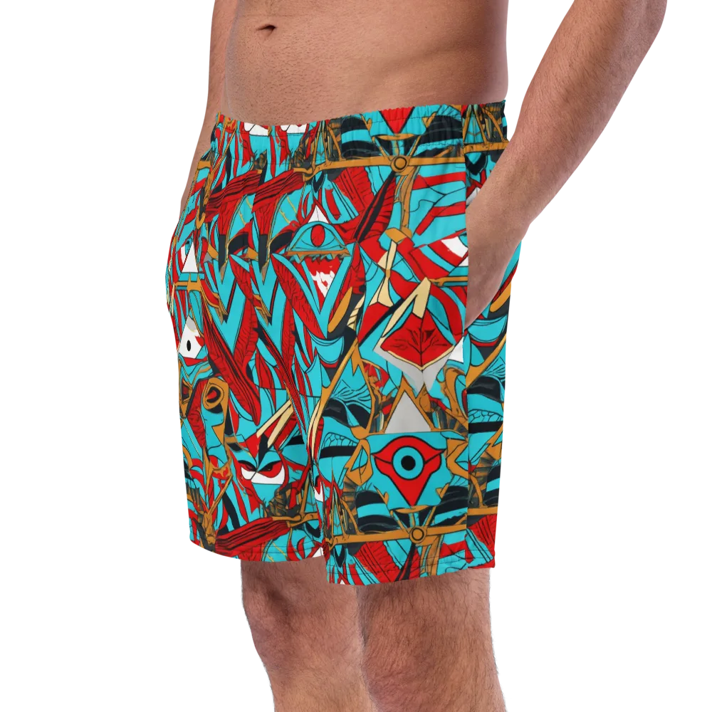 Cerulean Eye on Swim Trunks — Left Front