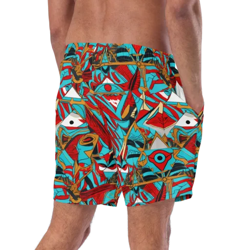 Cerulean Eye on a Swim Trunks
