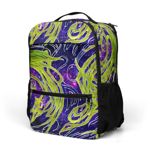 Celestial Scribbles on a Utility Backpack