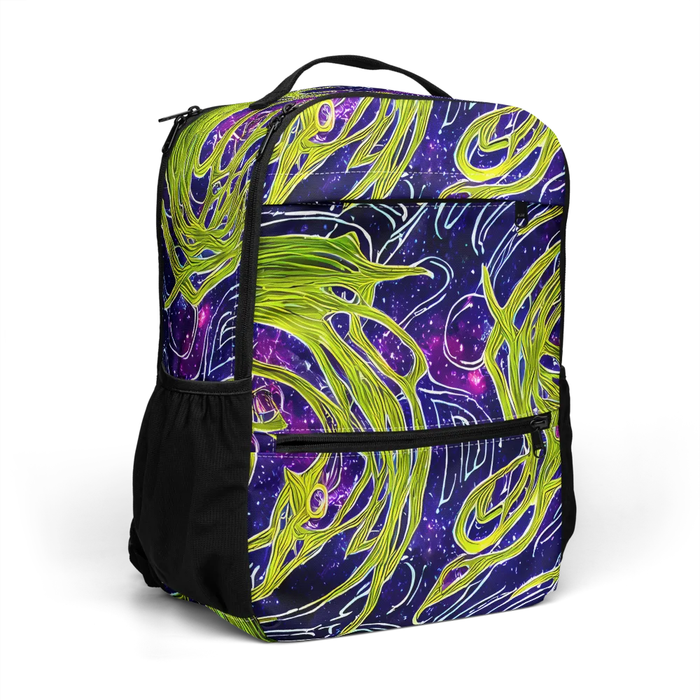 Celestial Scribbles on Utility Backpack — Right Front