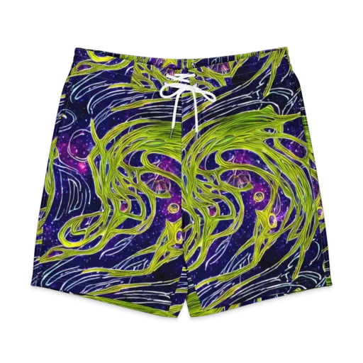 Celestial Scribbles on a Men's Board Shorts