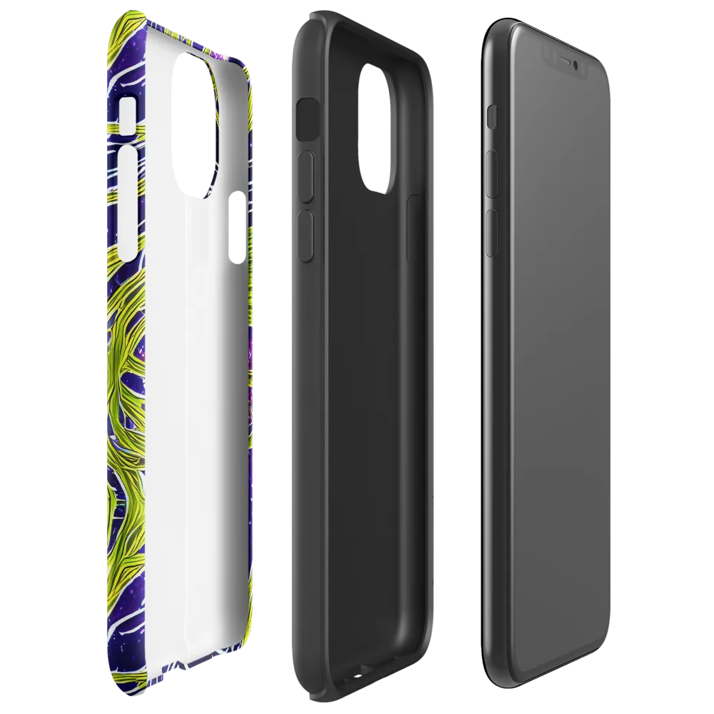 Celestial Scribbles on Tough Case for iPhone® — Right