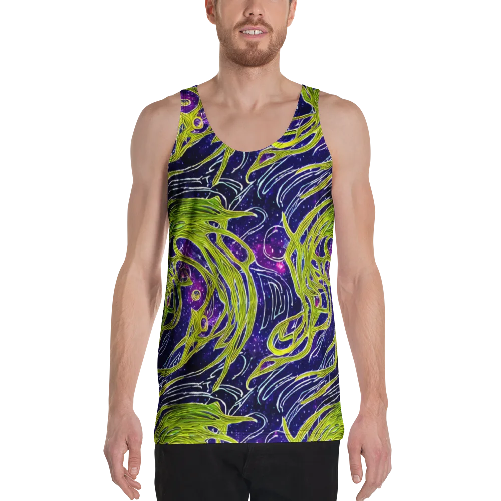 Celestial Scribbles on Men's Tank Top — Front