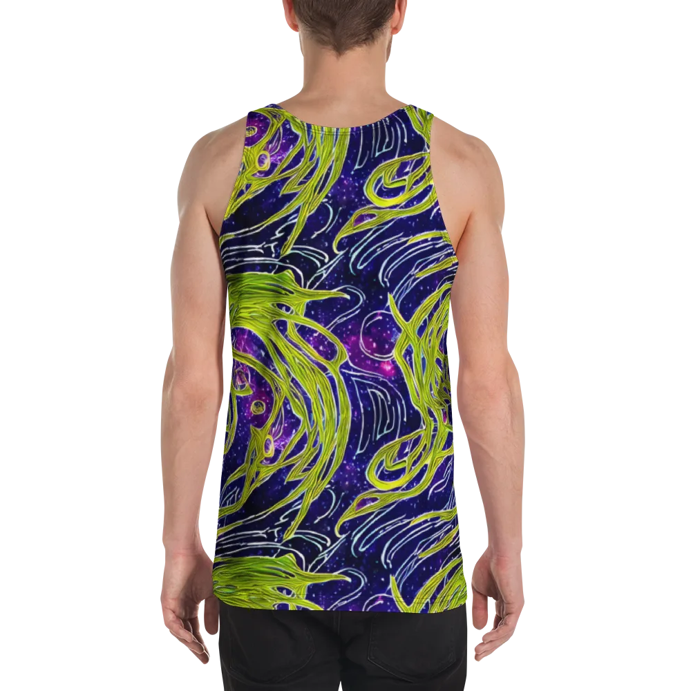 Celestial Scribbles on Men's Tank Top — Back