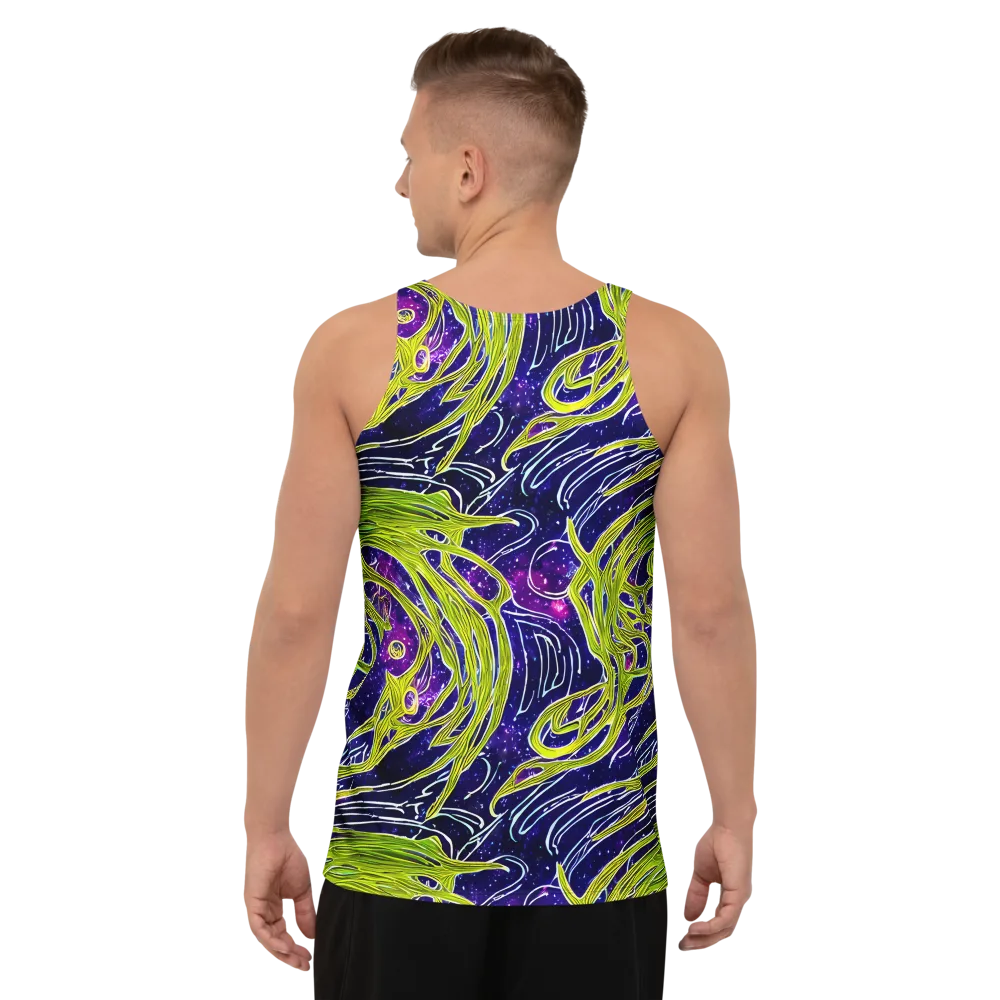 Celestial Scribbles on Men's Tank Top — Back