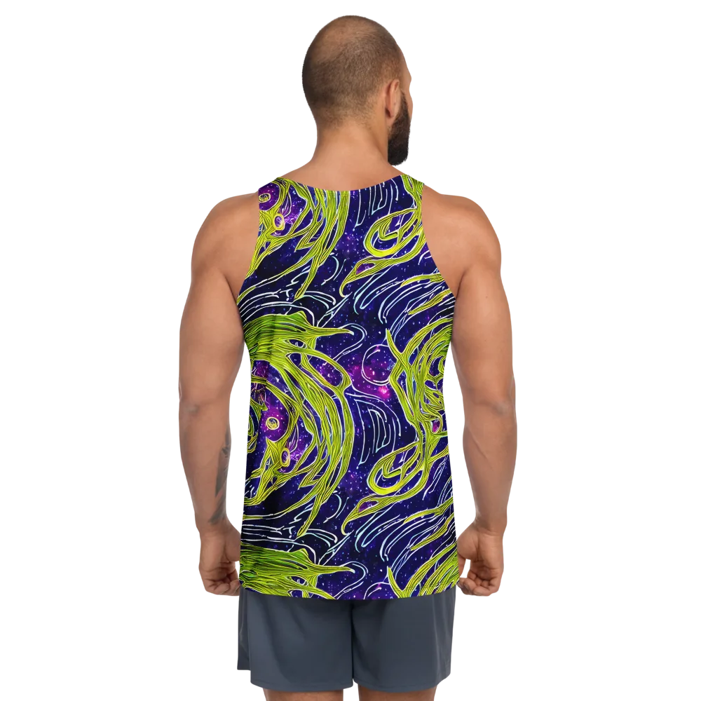 Celestial Scribbles on Men's Tank Top — Back
