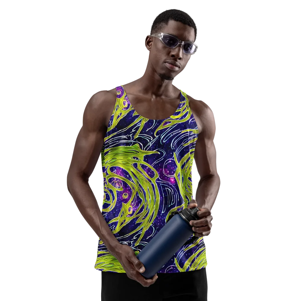 Celestial Scribbles on Men's Tank Top — Front