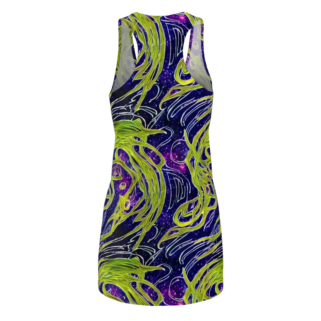 Celestial Scribbles on Racerback Dress — Back