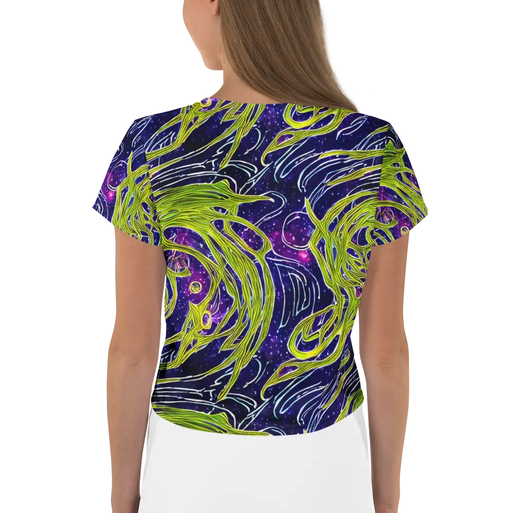 Celestial Scribbles on Crop Tee — Back