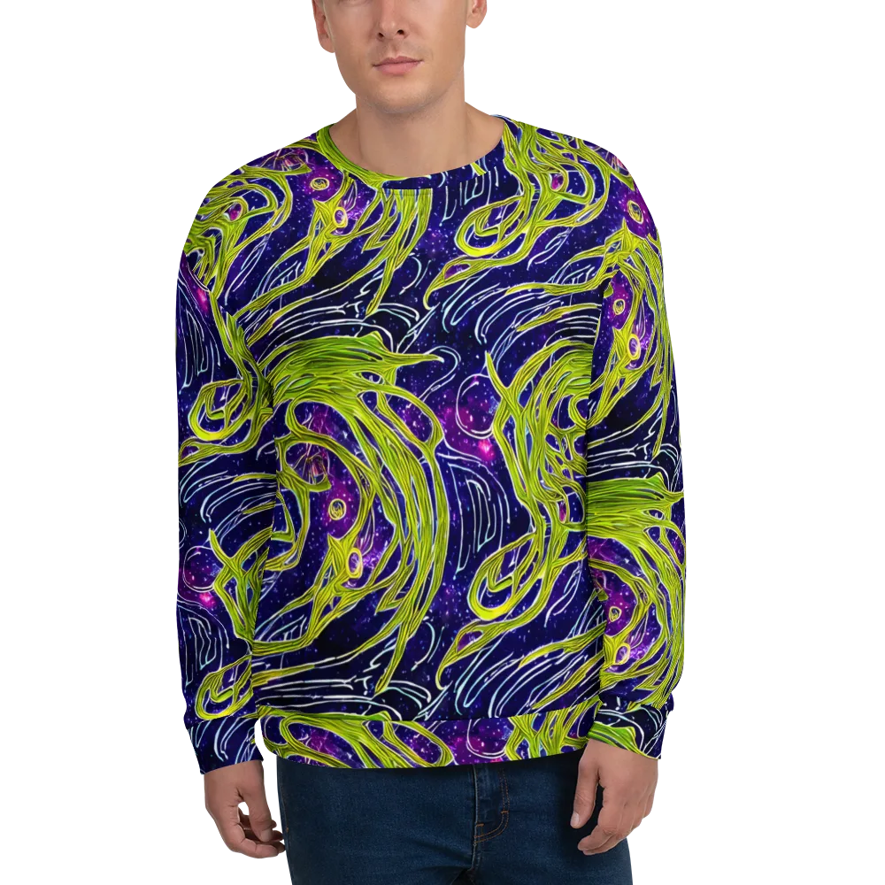 Celestial Scribbles on Sweatshirt — Front