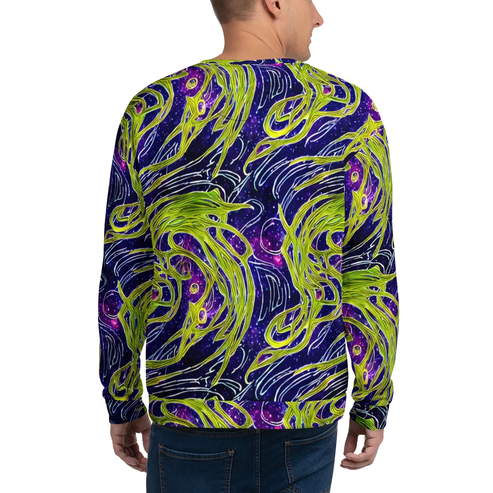 Celestial Scribbles on Sweatshirt — Back