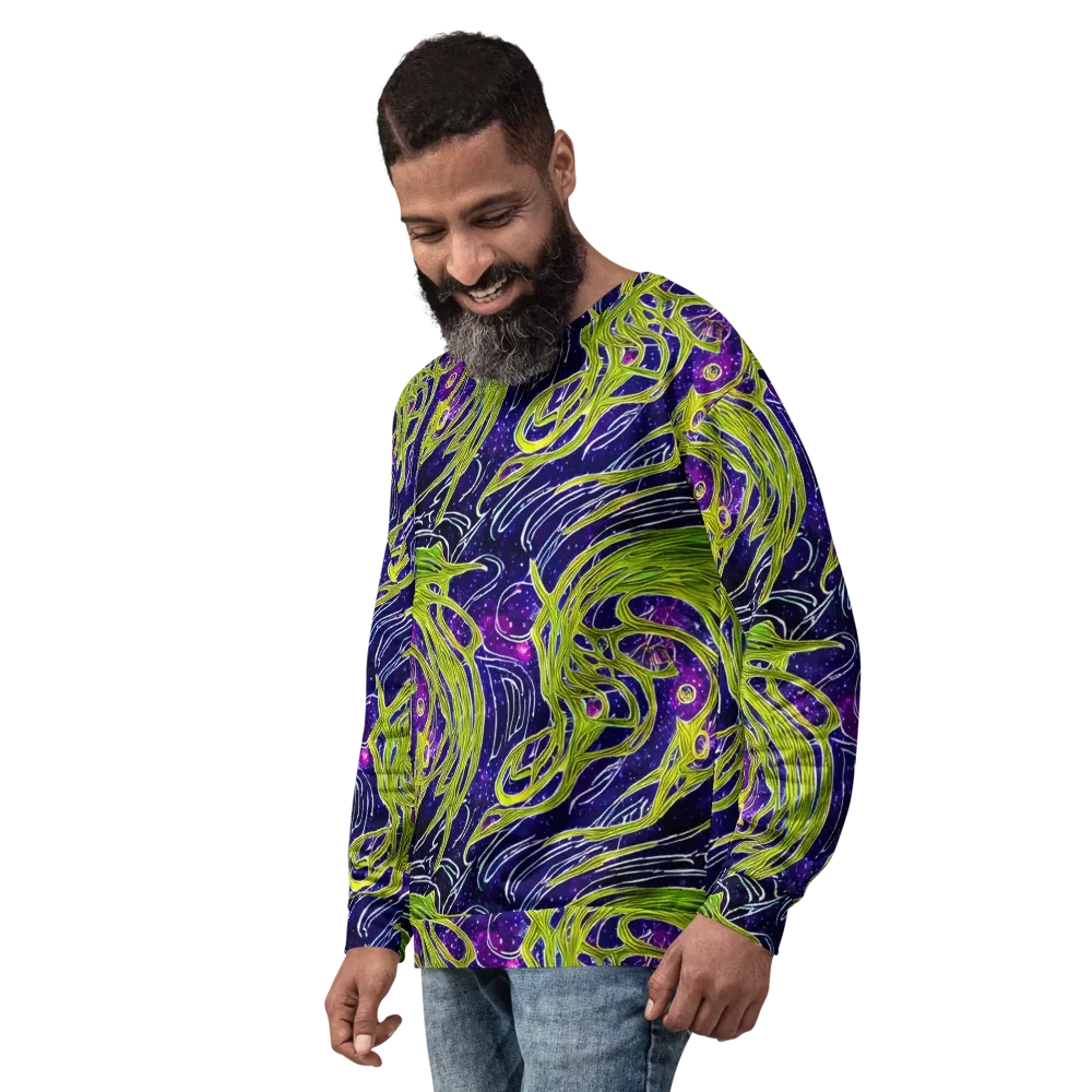Celestial Scribbles on Sweatshirt — Left Front