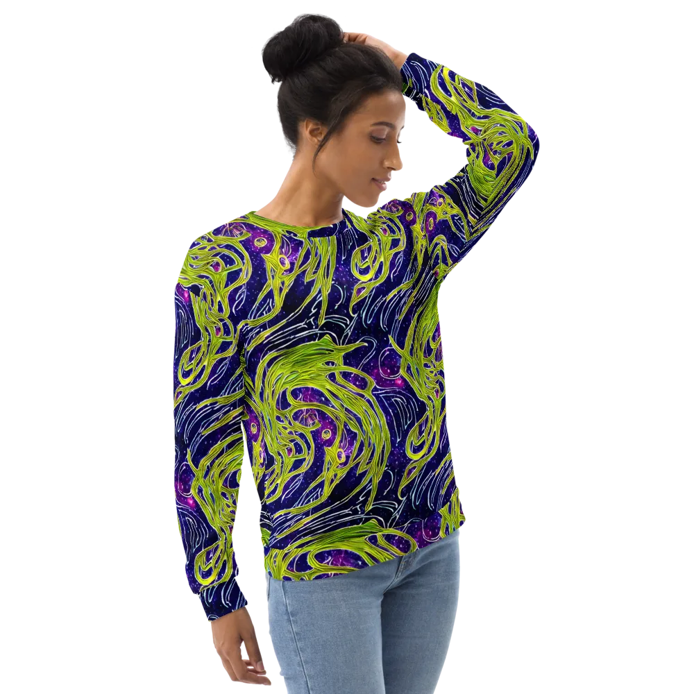 Celestial Scribbles on Sweatshirt — Right Front