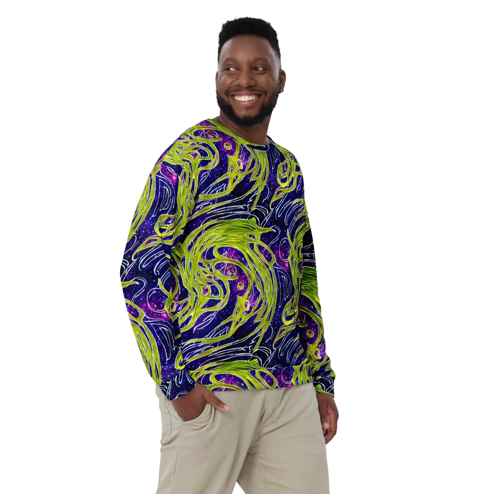 Celestial Scribbles on Sweatshirt — Front