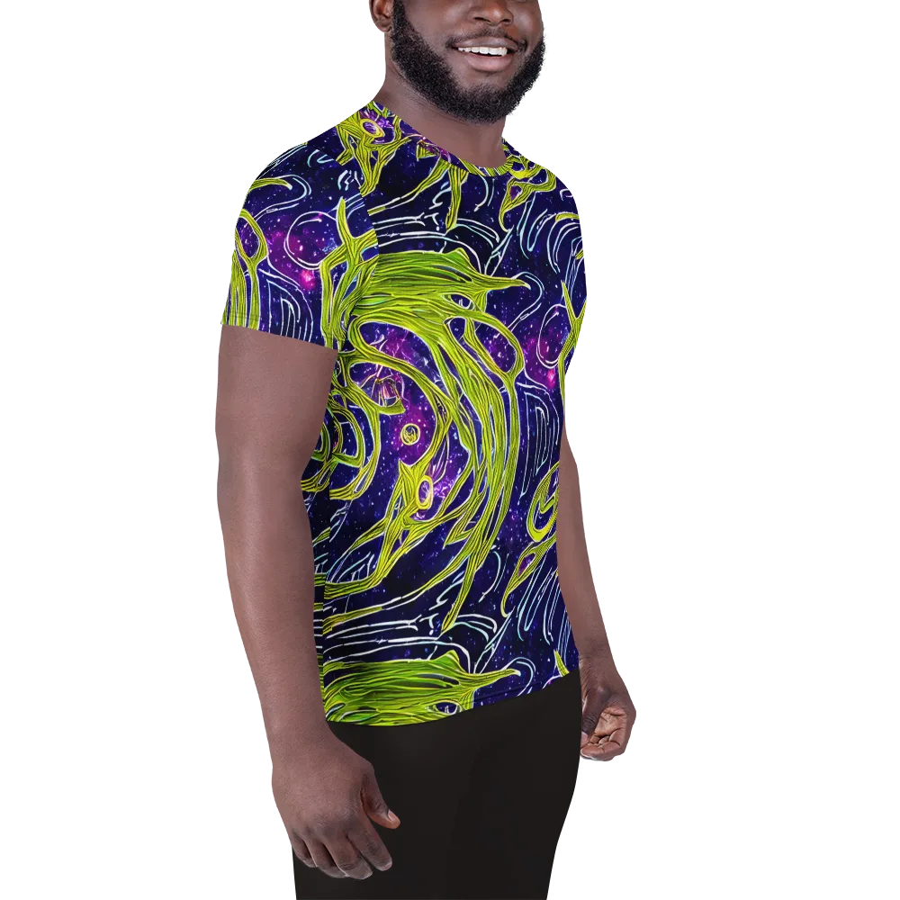 Celestial Scribbles on Men's Athletic T-Shirt — Right