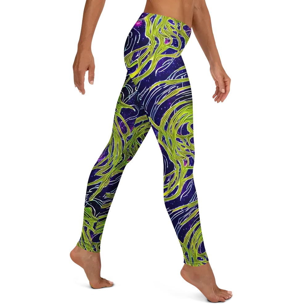 Celestial Scribbles on Leggings — Right