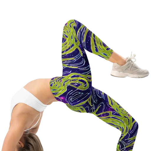 Celestial Scribbles on a Leggings