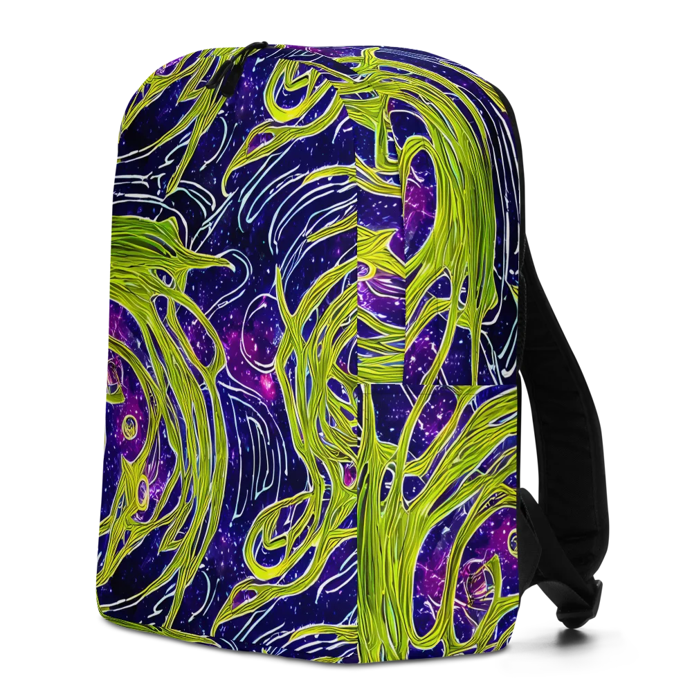 Celestial Scribbles on Minimalist Backpack — Left