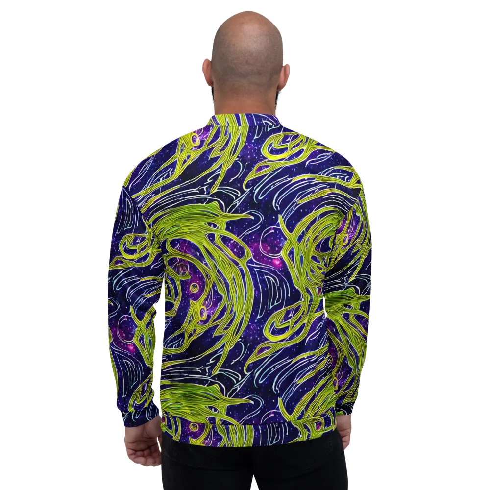 Celestial Scribbles on Bomber Jacket — Back