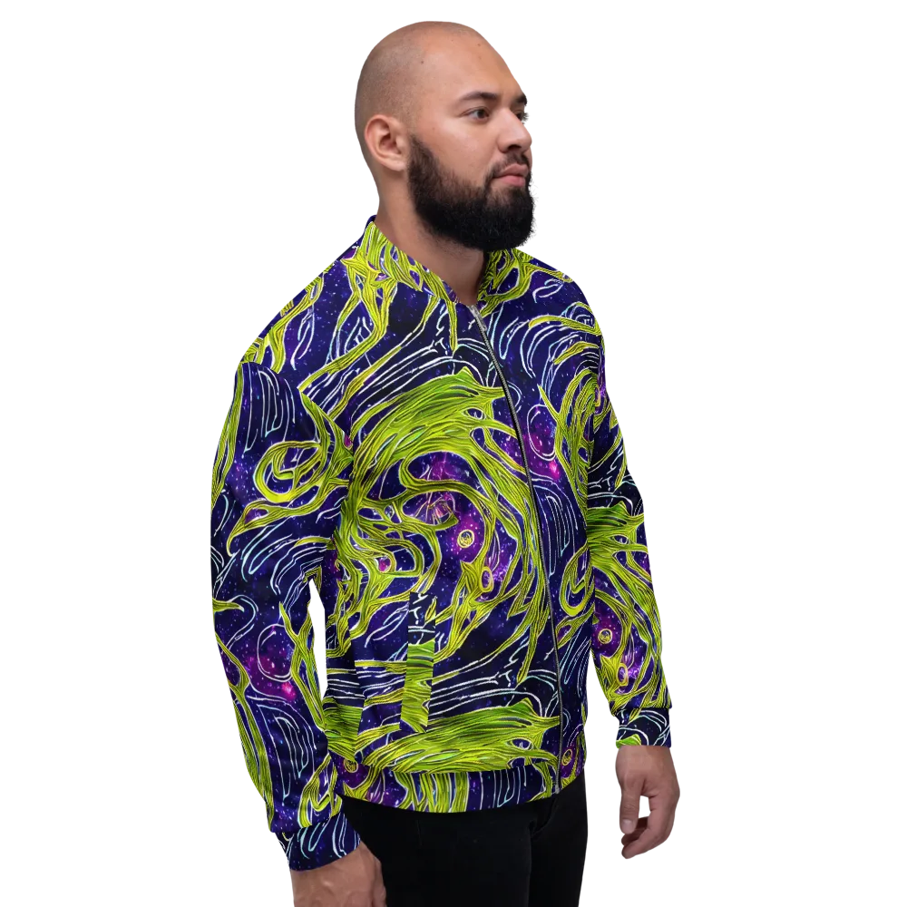 Celestial Scribbles on Bomber Jacket — Right