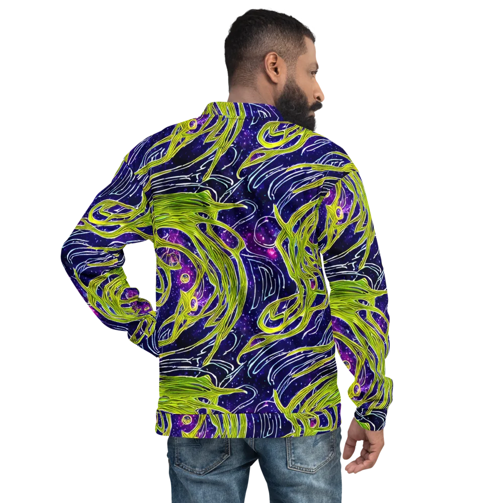 Celestial Scribbles on Bomber Jacket — Back
