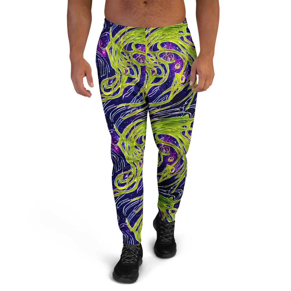 Celestial Scribbles on Men's Joggers — Front