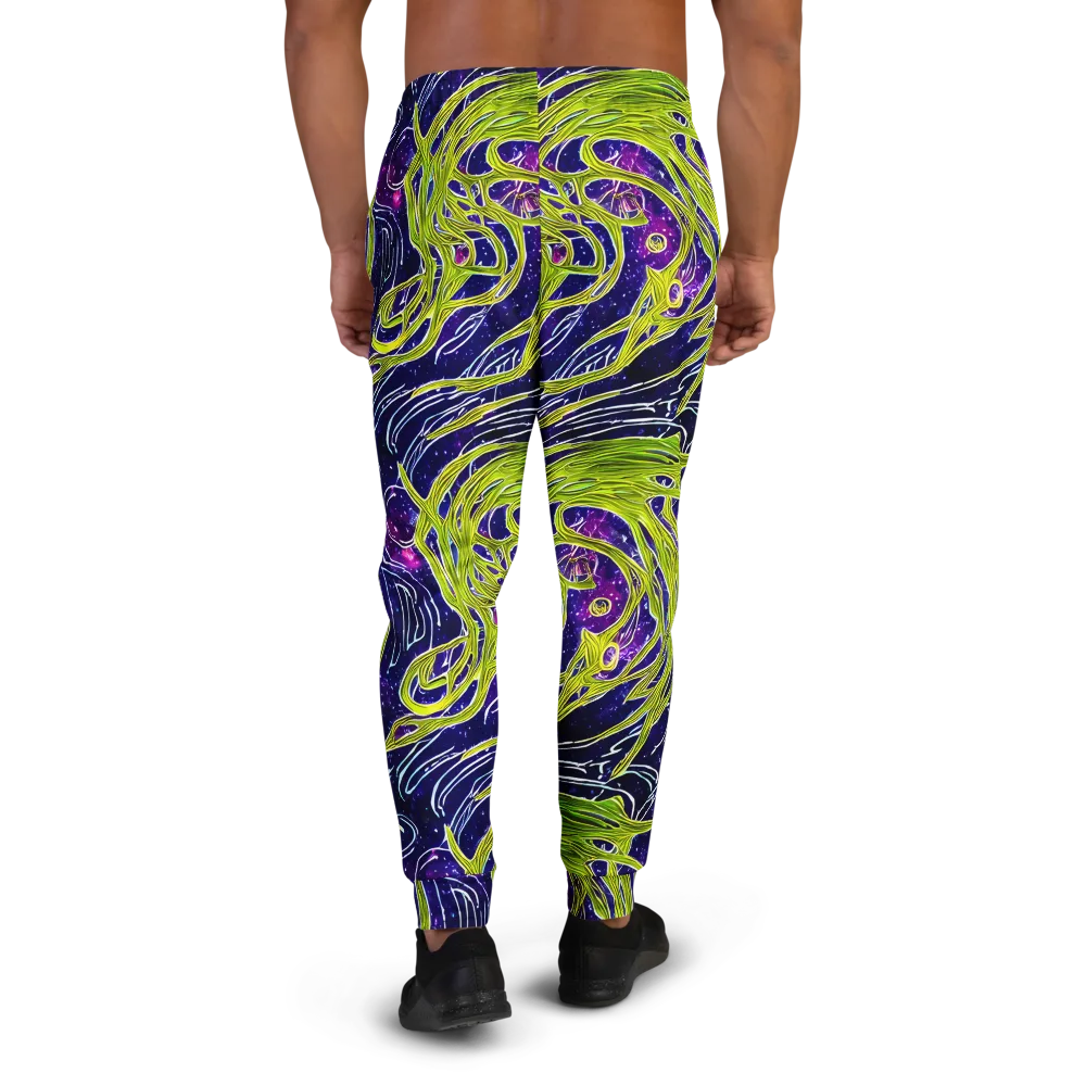 Celestial Scribbles on Men's Joggers — Back