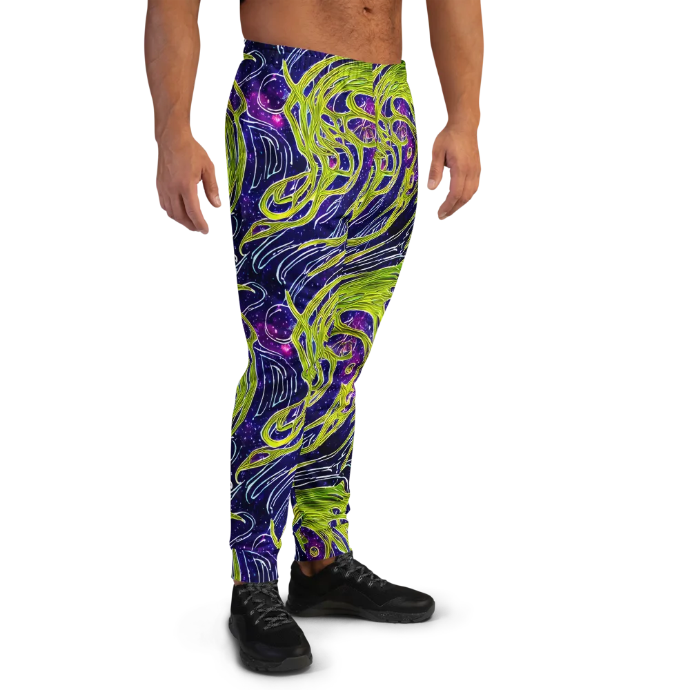 Celestial Scribbles on Men's Joggers — Right