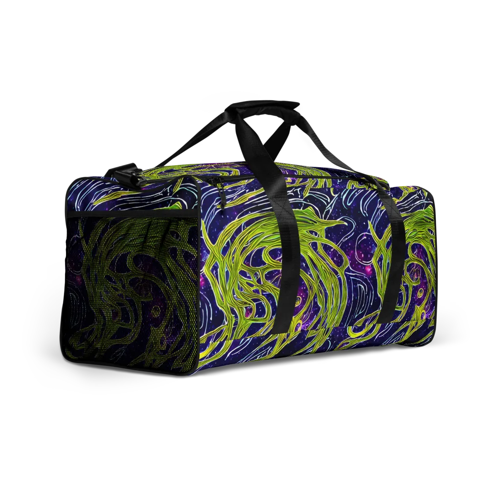 Celestial Scribbles on Duffle Bag — Right Front