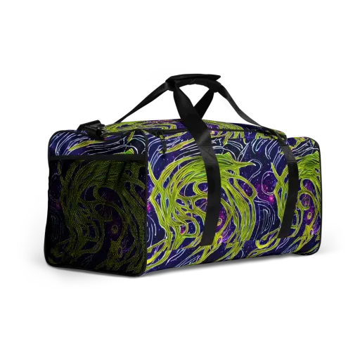 Celestial Scribbles on a Duffle Bag