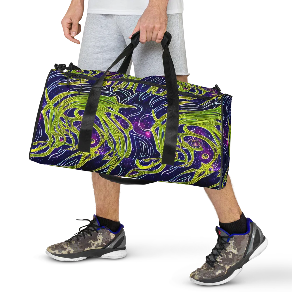 Celestial Scribbles on Duffle Bag — Front