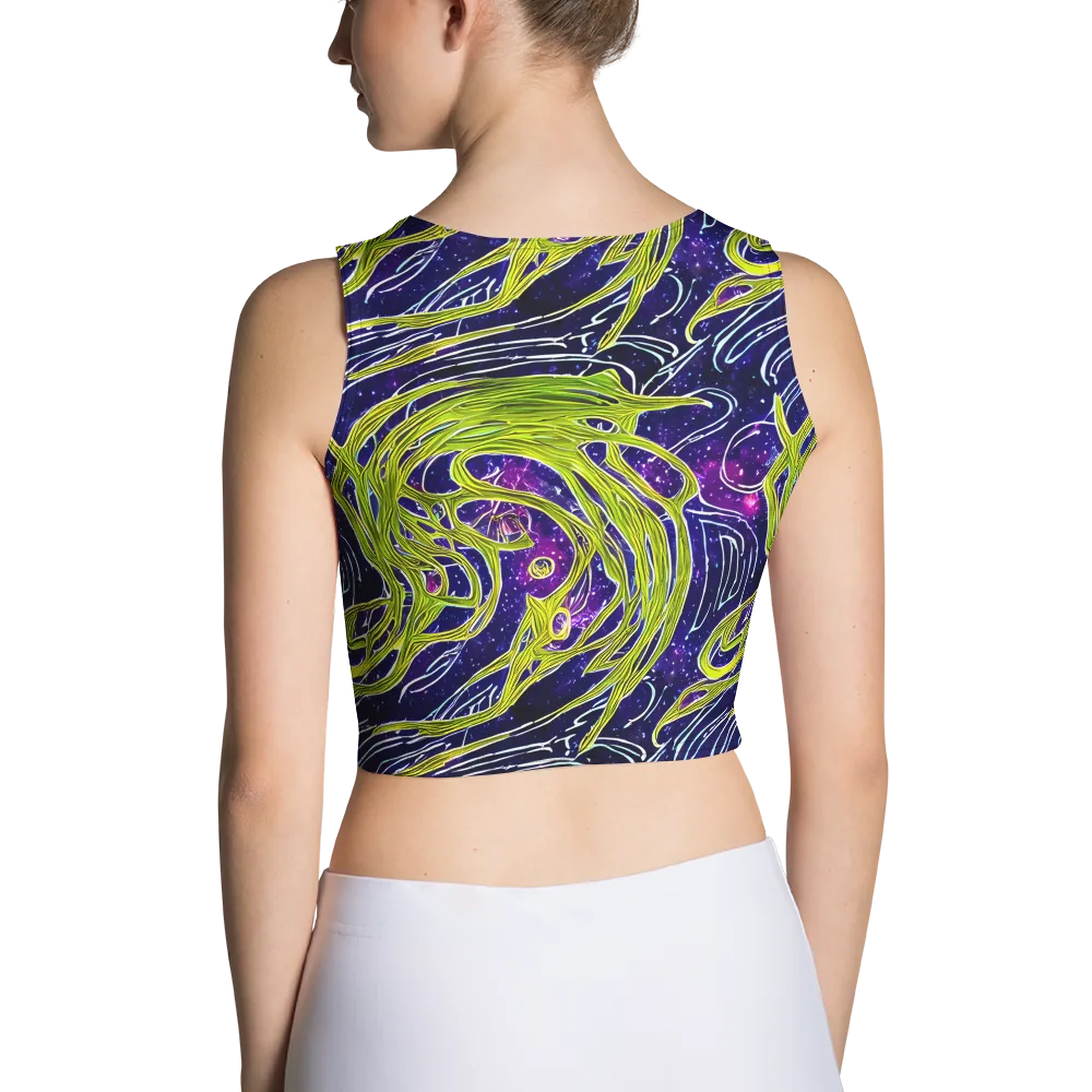 Celestial Scribbles on Crop Top — Back