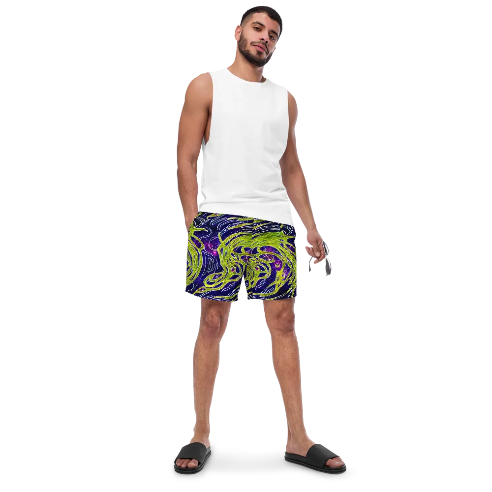 Celestial Scribbles on Swim Trunks — Front