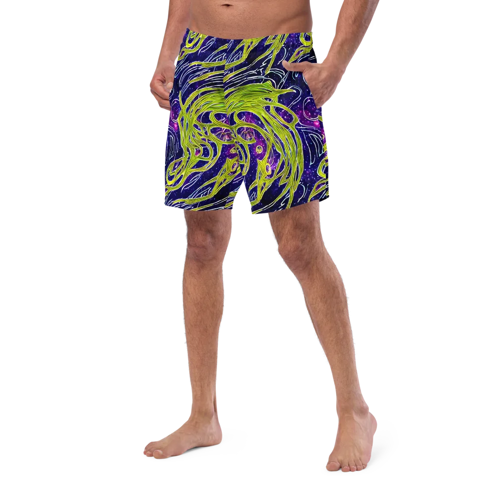 Celestial Scribbles on Swim Trunks — Left Front