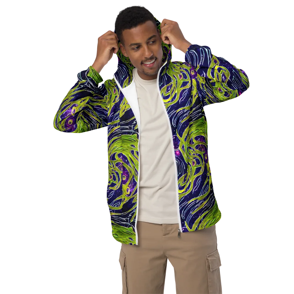 Celestial Scribbles on Men's Windbreaker — Front
