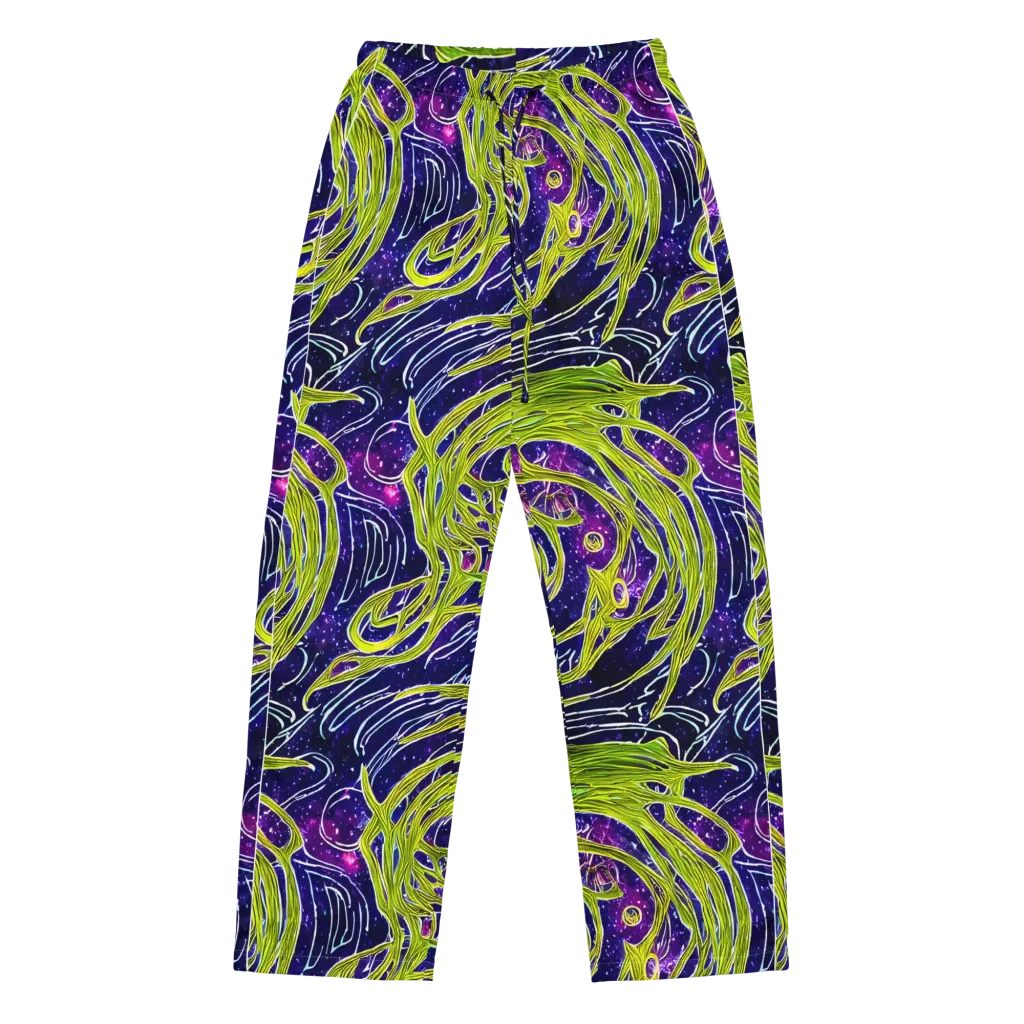 Celestial Scribbles on Women's Pajama Pants — Front