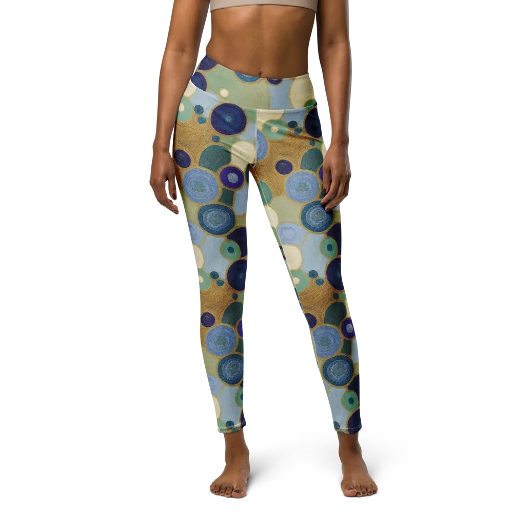 Celestial Pebble on Yoga Leggings — Front