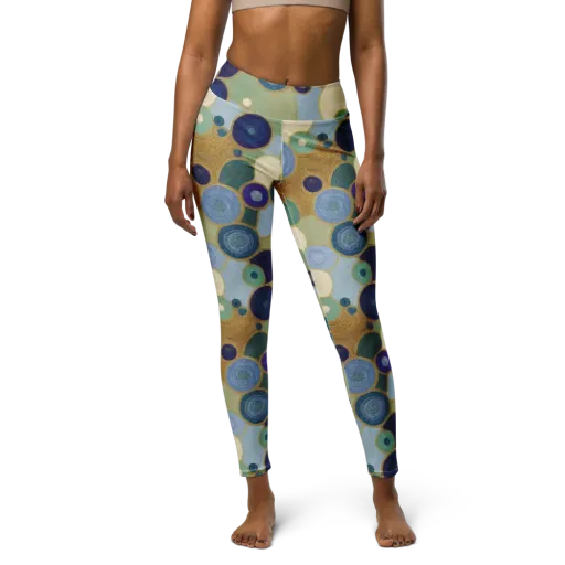 Celestial Pebble on a Yoga Leggings
