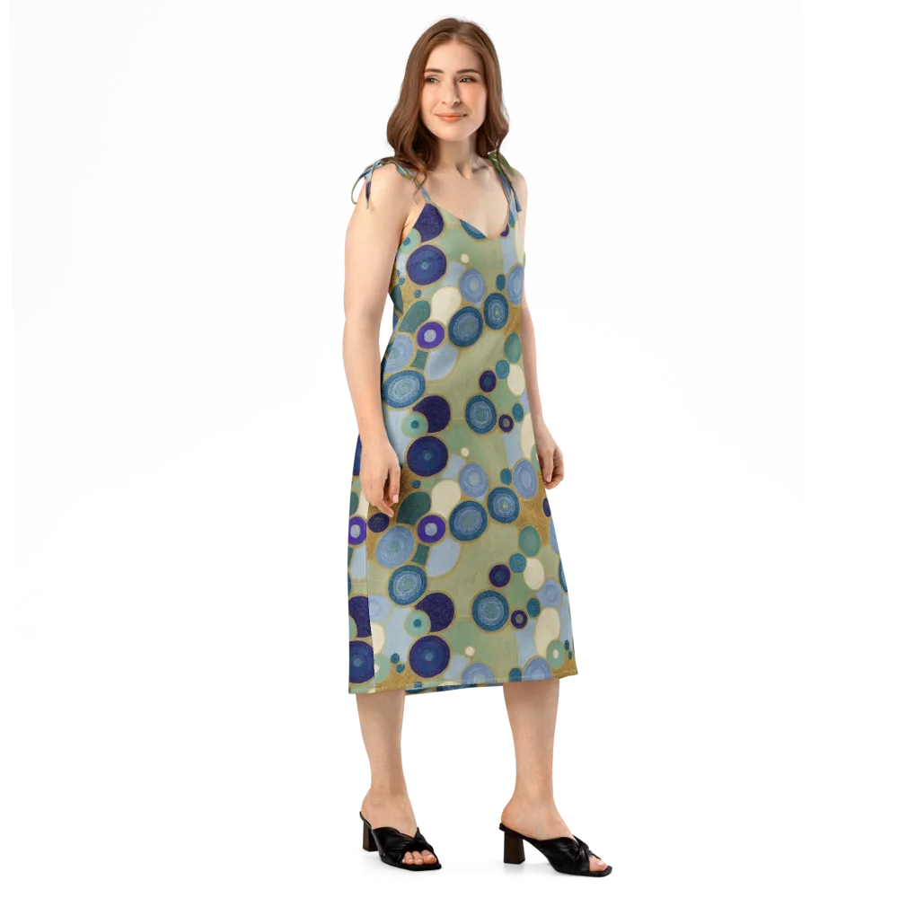 Celestial Pebble on Slip Dress — Right Front