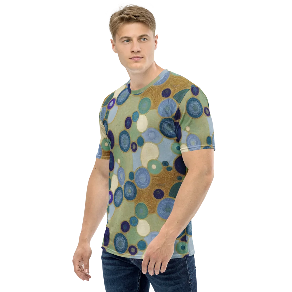 Celestial Pebble on Men's Crew Neck T-Shirt — Left