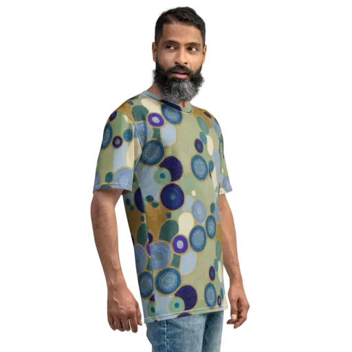 Celestial Pebble on a Men's Crew Neck T-Shirt