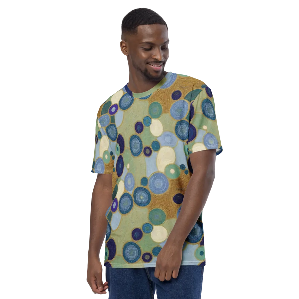 Celestial Pebble on Men's Crew Neck T-Shirt — Left