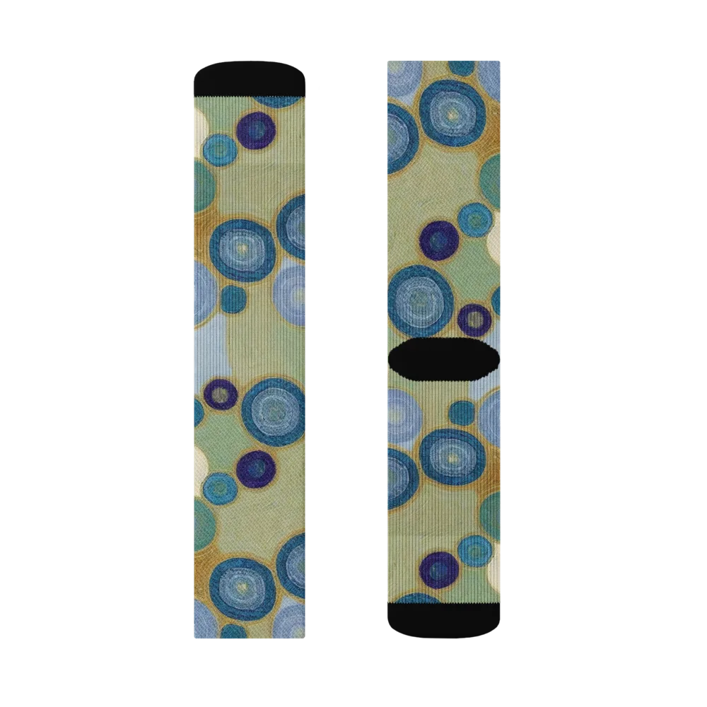 Celestial Pebble on Socks — Left Sock